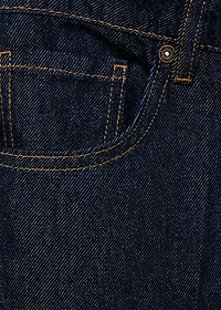 High-waisted denim bermuda jorts