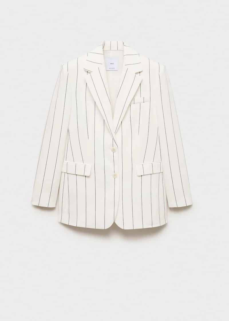 Pinstripe suit jacket