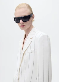 Pinstripe suit jacket