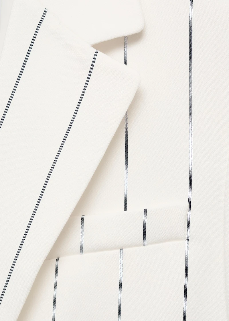 Pinstripe suit jacket