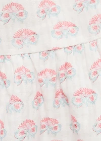 Floral embroidered dress with straps