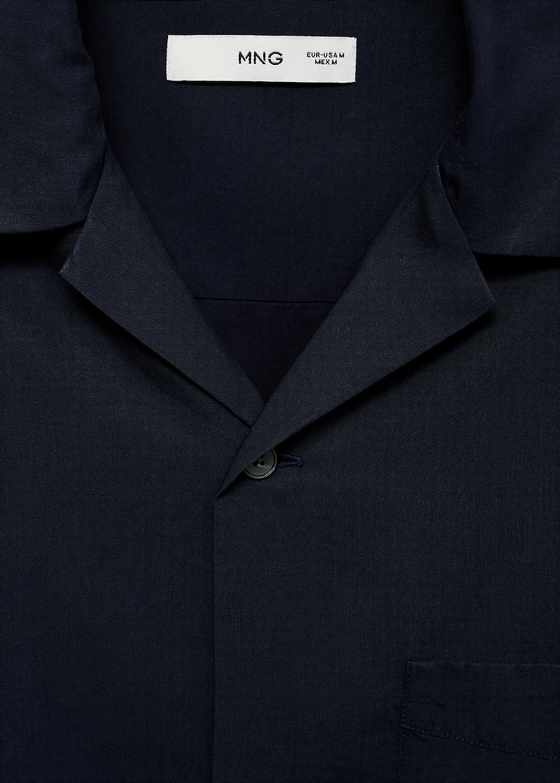 Lyocell shirt with pocket