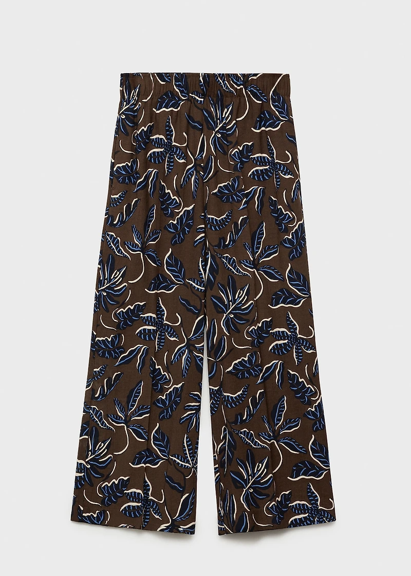 Printed culotte pants