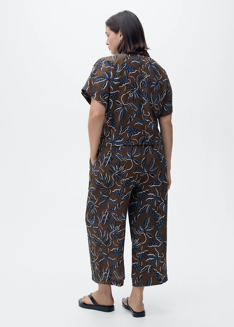 Printed culotte pants