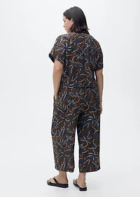 Printed culotte pants
