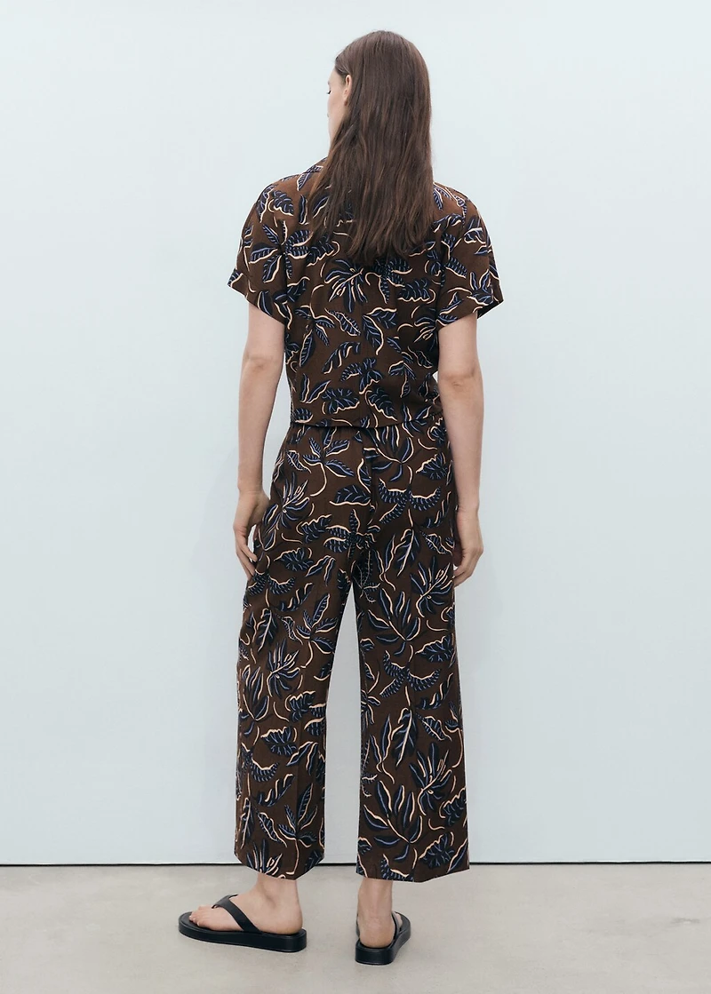 Printed culotte pants