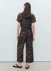 Printed culotte pants