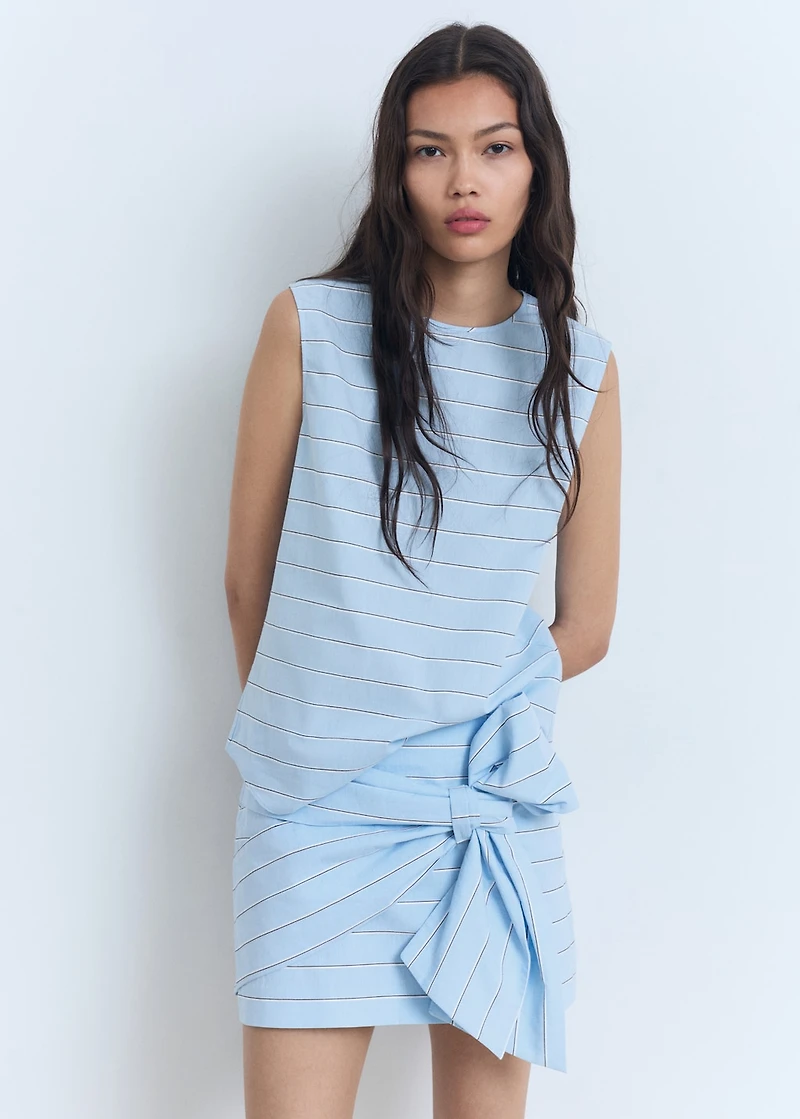 Striped cotton blouse