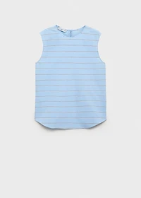 Striped cotton blouse