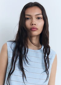 Striped cotton blouse