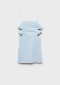 Short cut-out dress with bows