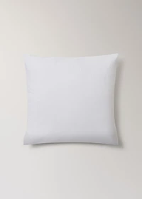 Two percale cotton fine-stripe pillowcases 60x60 cm