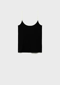 Lyocell top with contrasting trim