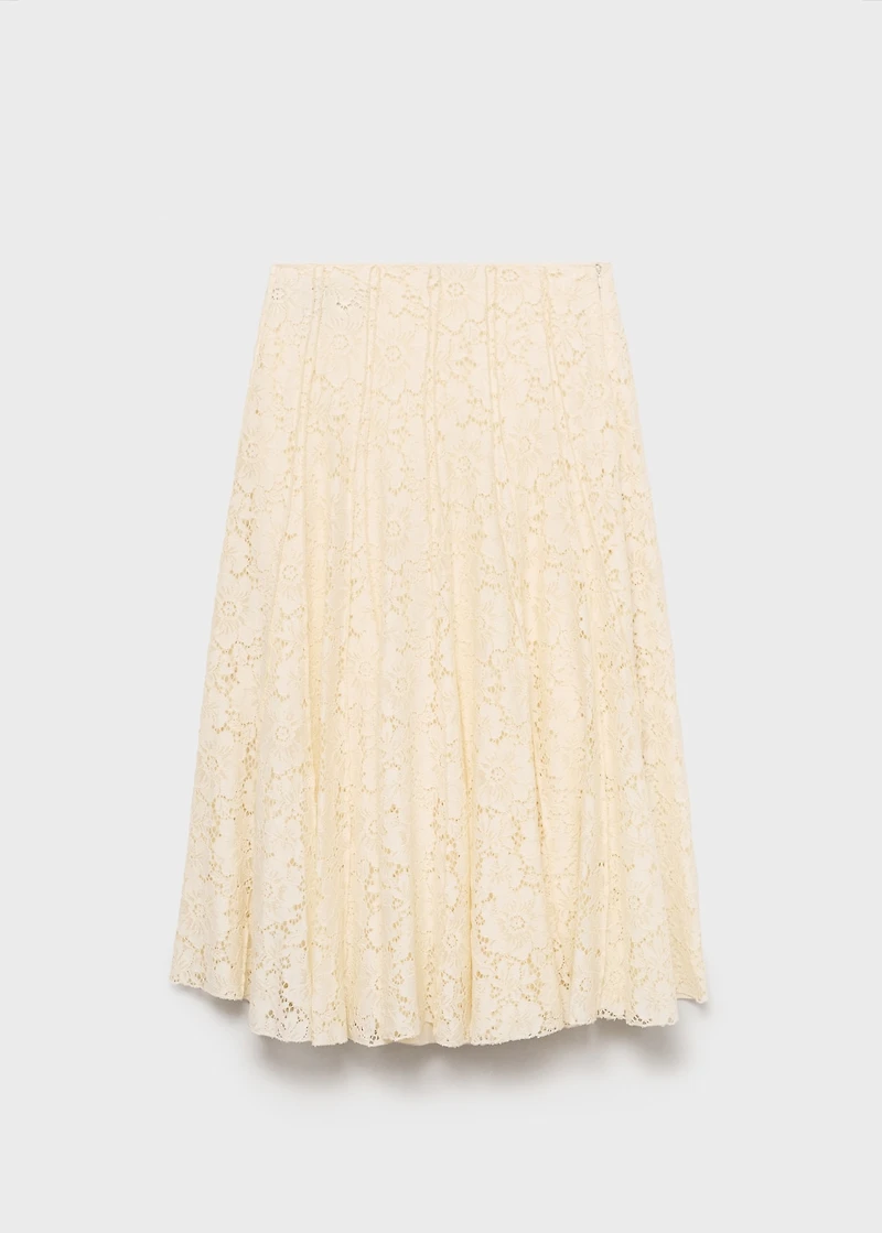 Long lace skirt