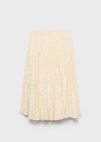 Long lace skirt