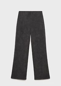 Corduroy straight pants