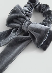 Velvet bow hair tie