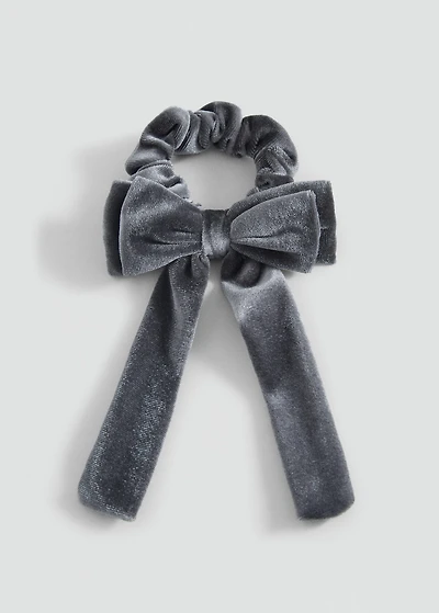 Velvet bow hair tie