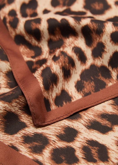 Leopard printed scarf