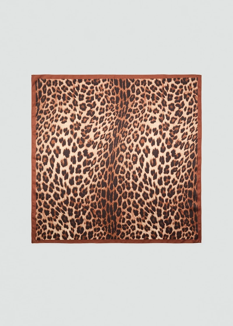 Leopard printed scarf