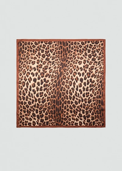 Leopard printed scarf