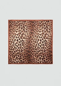 Leopard printed scarf