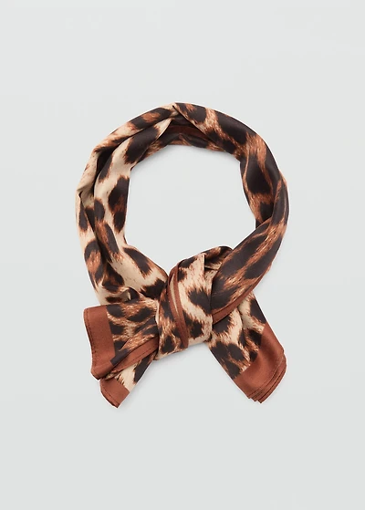 Leopard printed scarf