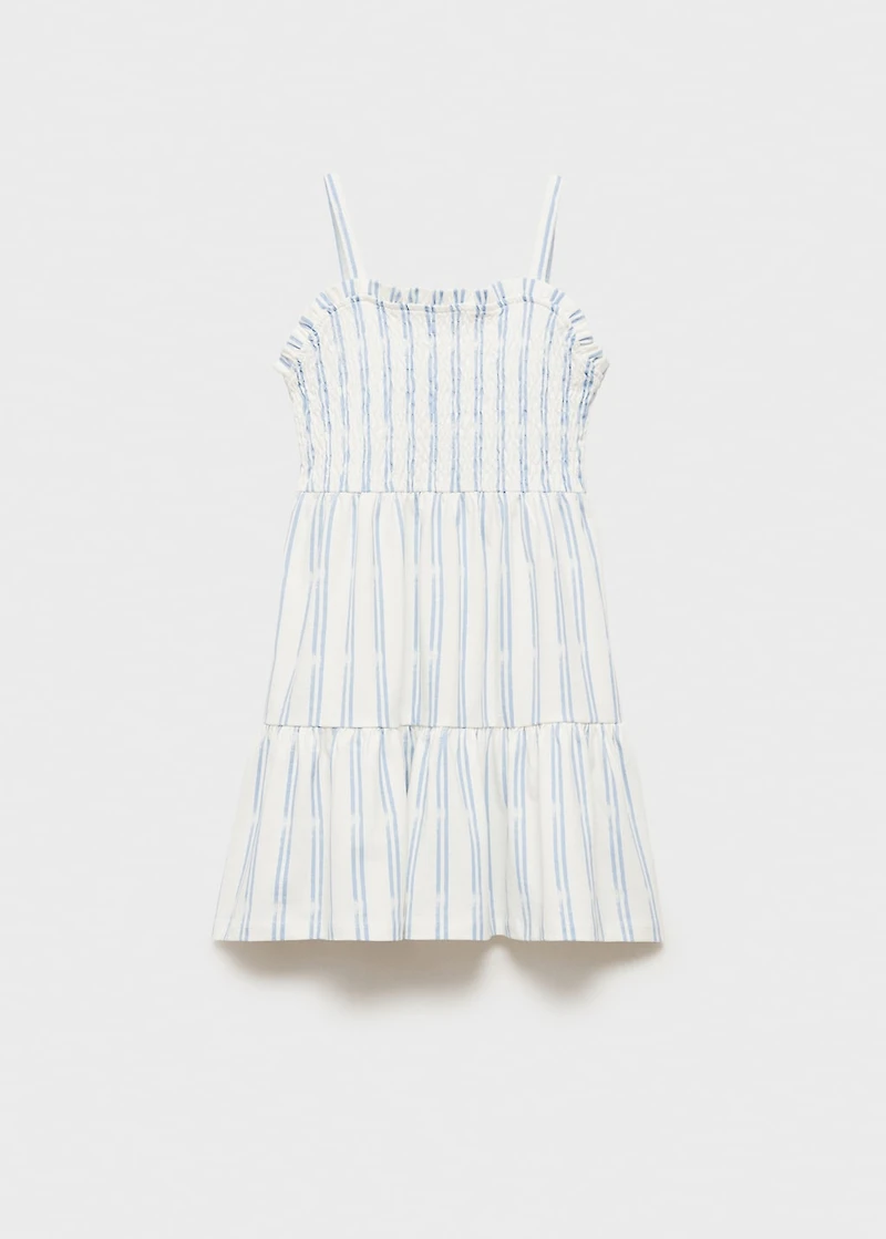 Ruffled striped dress