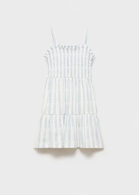 Ruffled striped dress