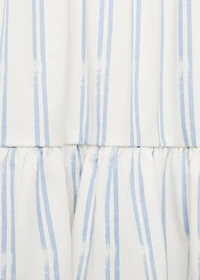 Ruffled striped dress