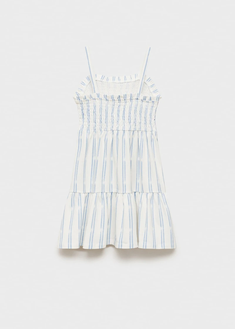 Ruffled striped dress