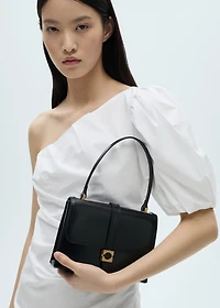 Asymmetrical puff-sleeve dress