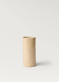 Stoneware cylindrical vase 20cm