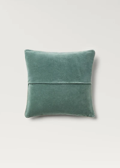 Velvet cushion cover with seam detail 50x50 cm