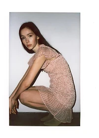 Printed ruched dress