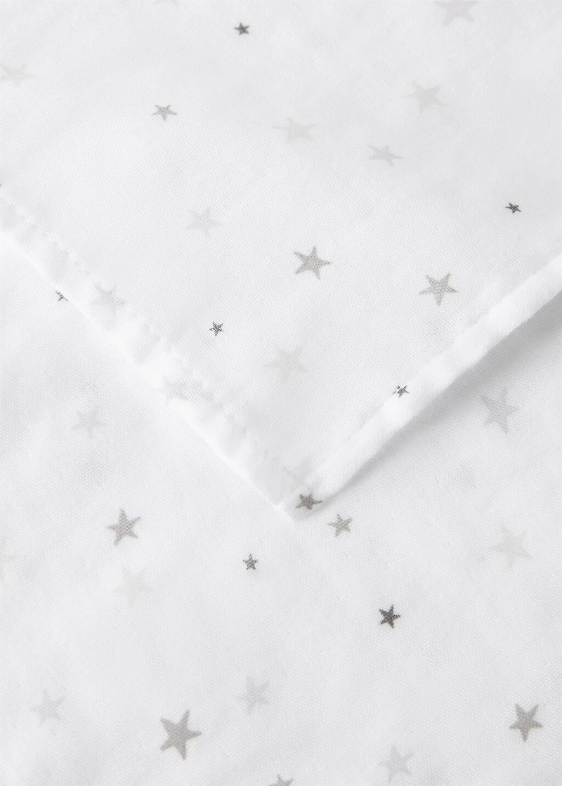 Cotton swaddle with star print