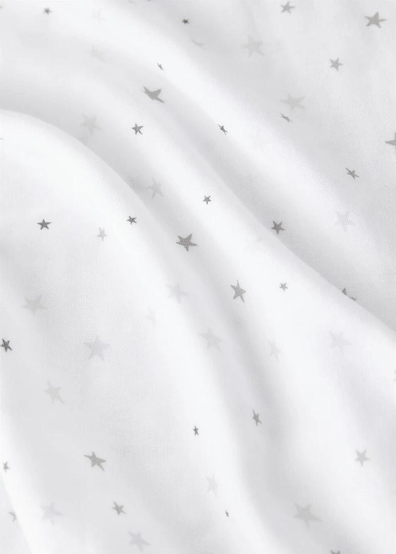 Cotton swaddle with star print
