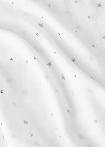 Cotton swaddle with star print