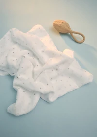 Cotton swaddle with star print