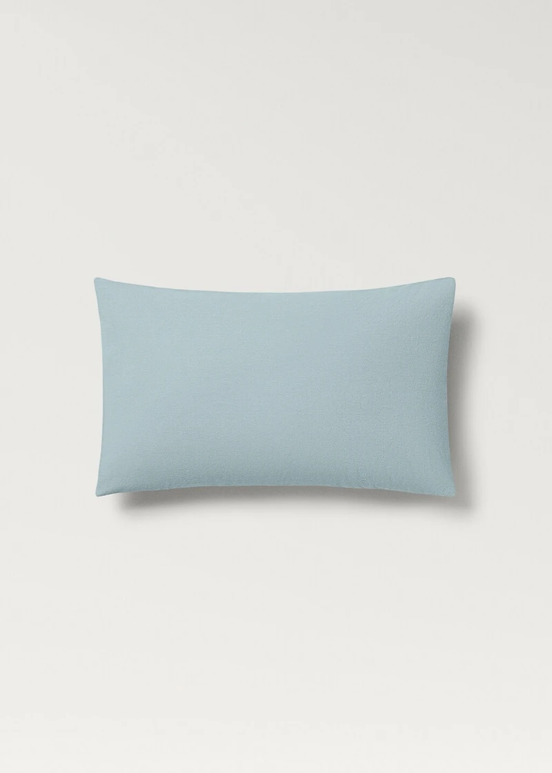 Children's washed cotton double-stitched pillowcase 30x50 cm