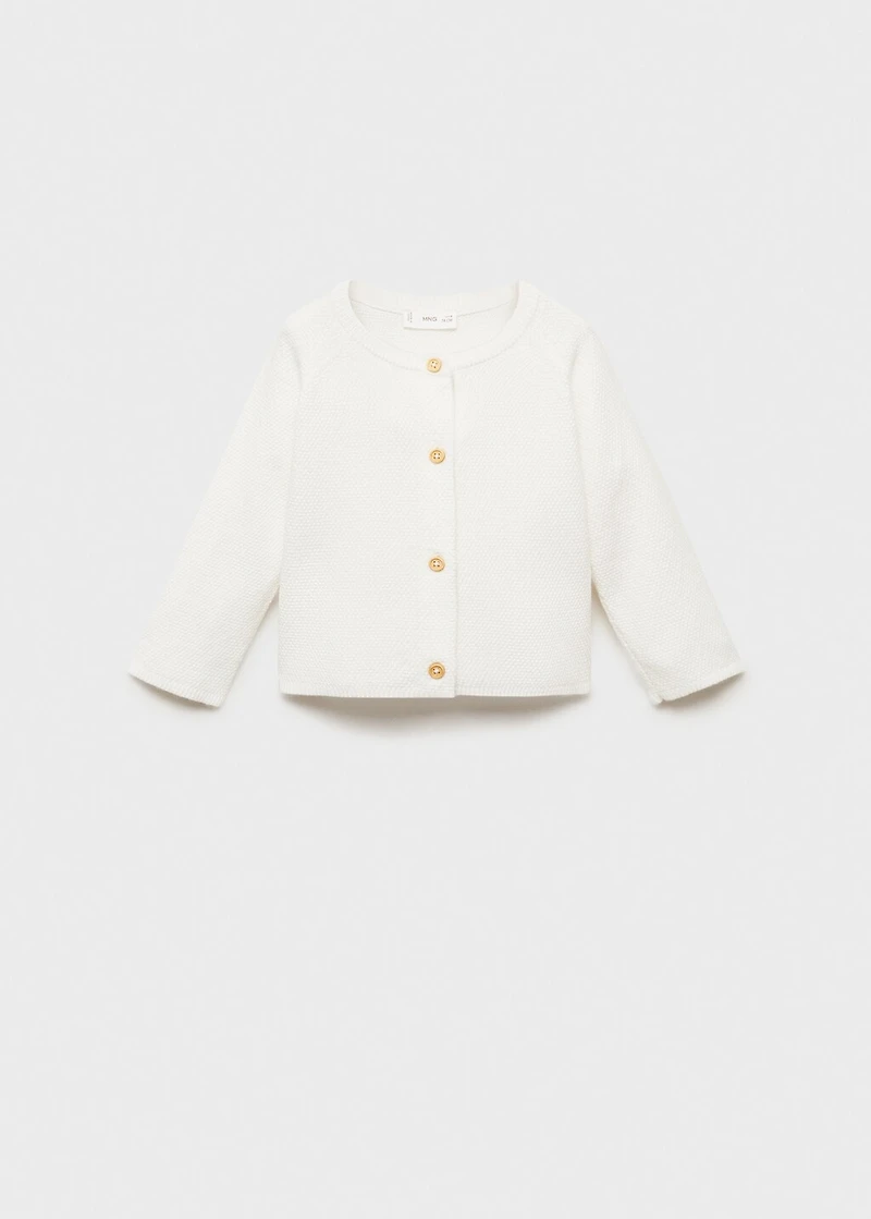 Knitted button cardigan