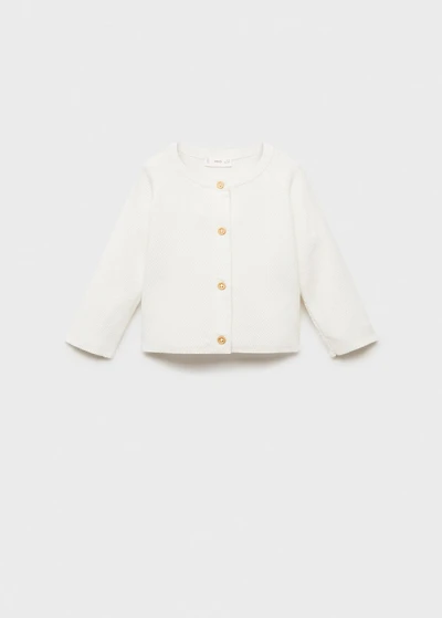 Knitted button cardigan