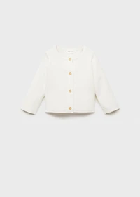 Knitted button cardigan