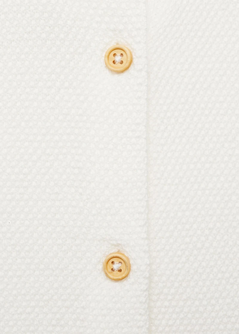 Knitted button cardigan