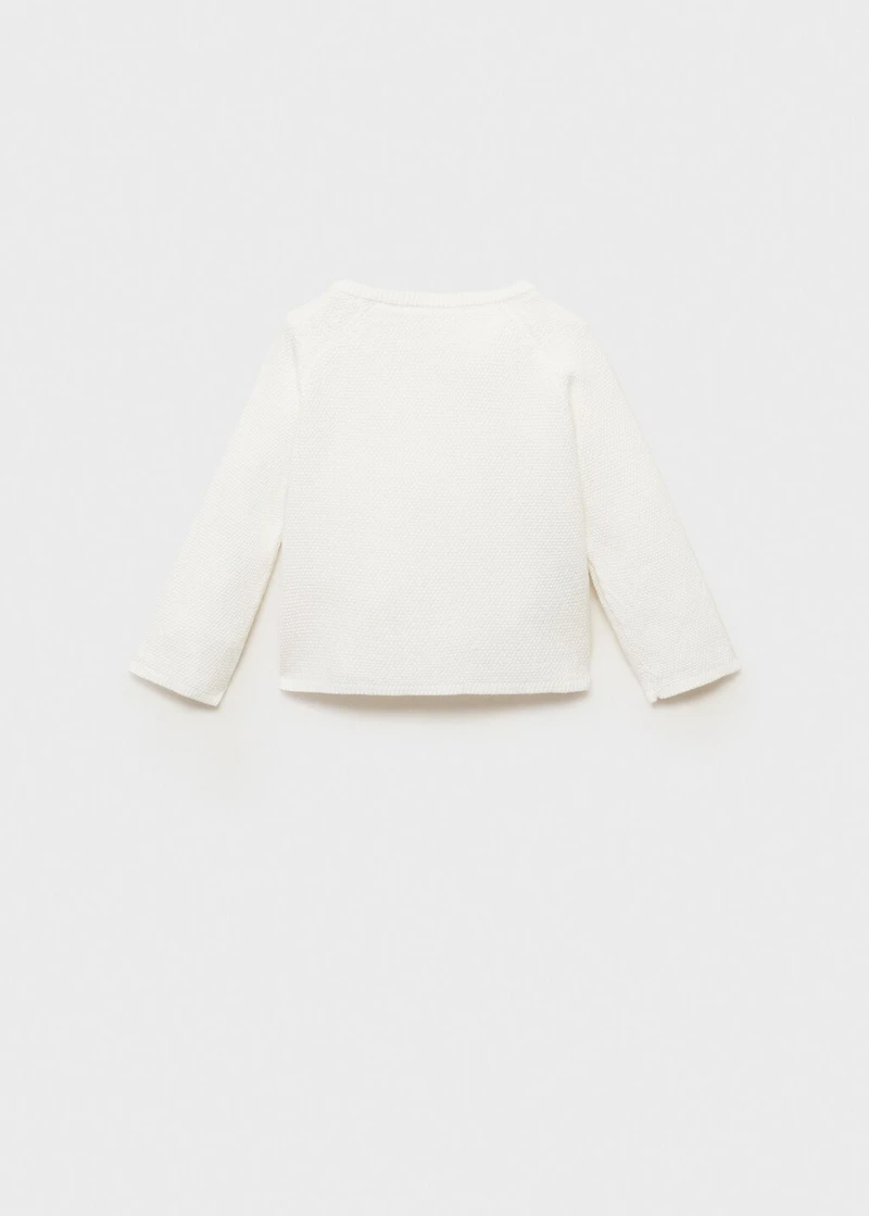 Knitted button cardigan