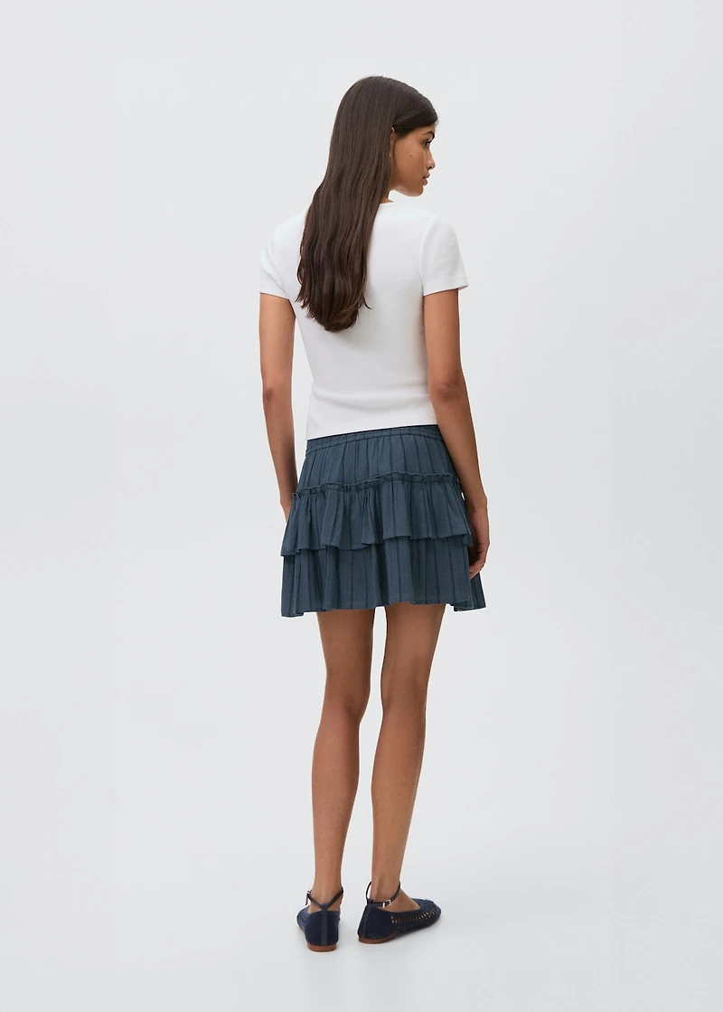 Short flared skirt