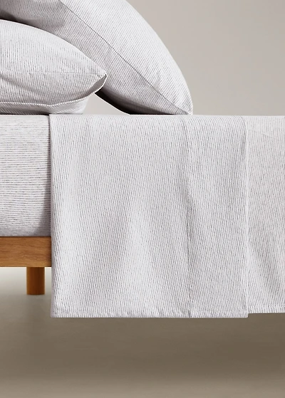 Cotton striped children's top sheet for 90cm bed