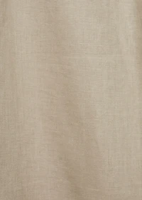 Linen-blend pants