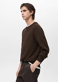 Knitted cotton sweater