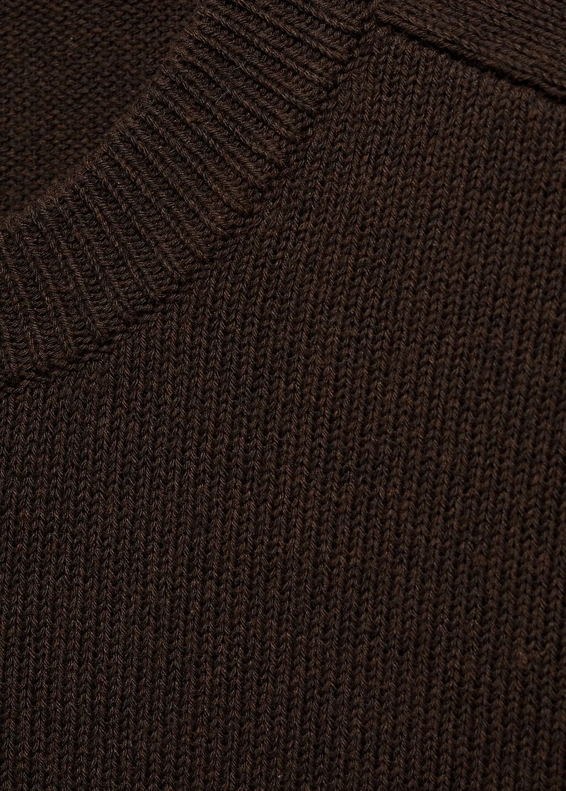 Knitted cotton sweater